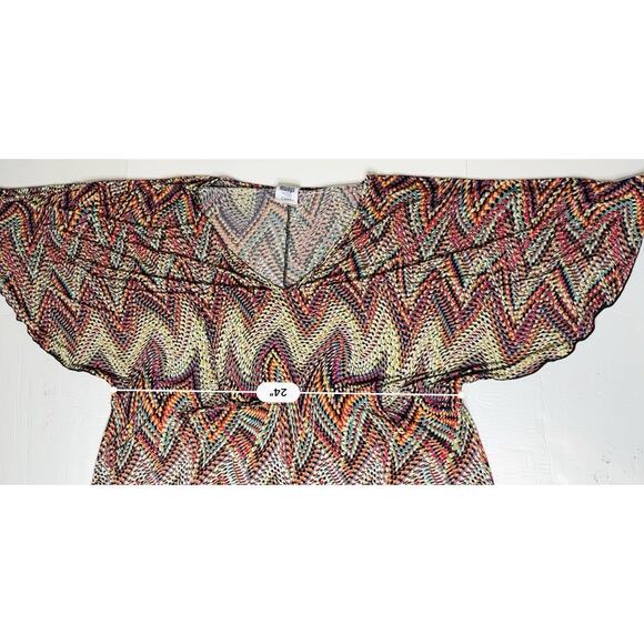 Always For Me Geometric Colorful Plus Size 1X Swim Coverup Dress Beach Vacation - Picture 5 of 10